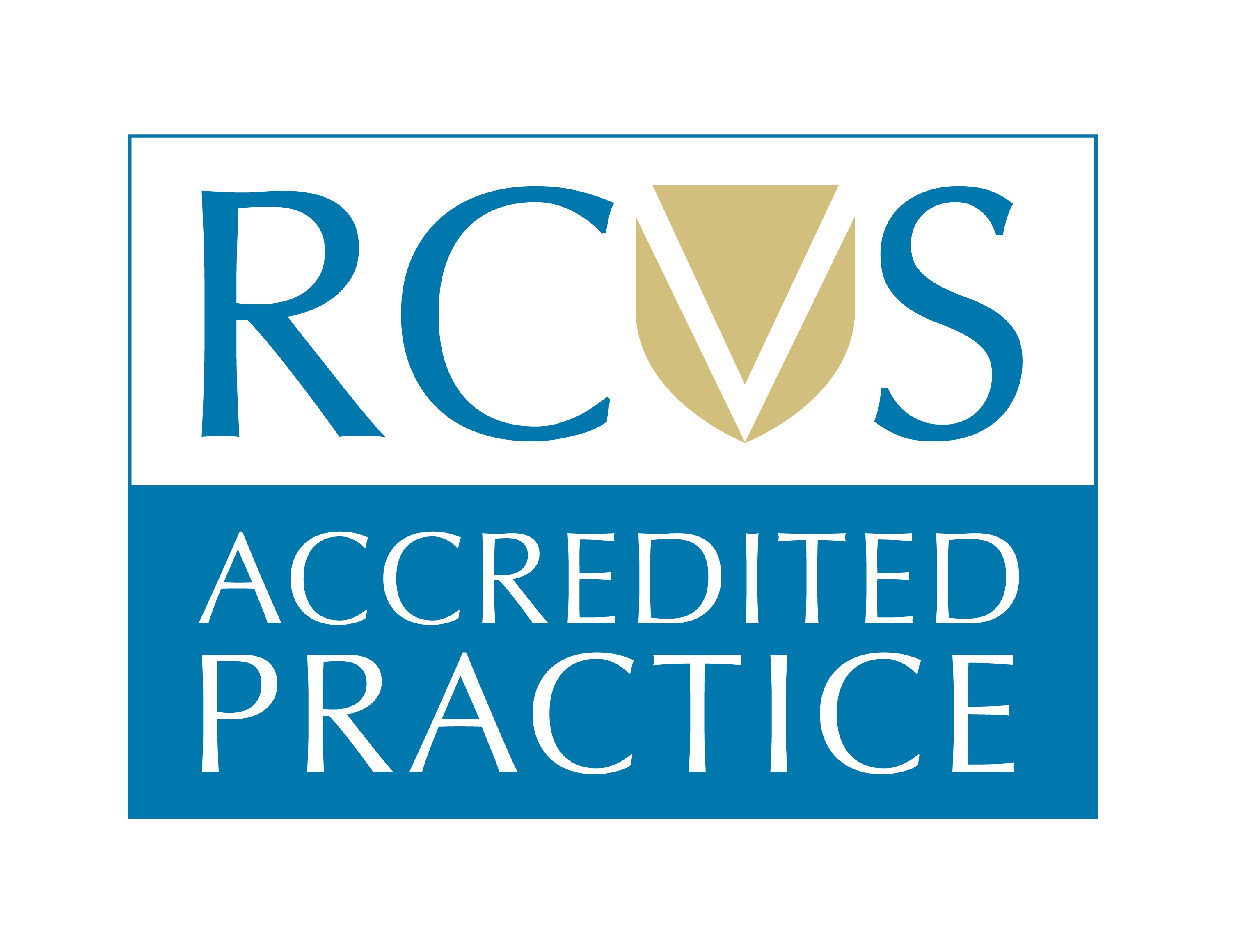 An image of the 'RCVS Accredited Practice' certificate