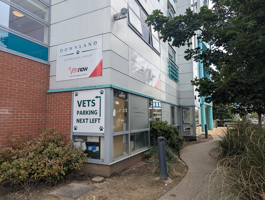 Exterior view of Vets Now Portsmouth host practice Exterior view of Vets Now Portsmouth host practice