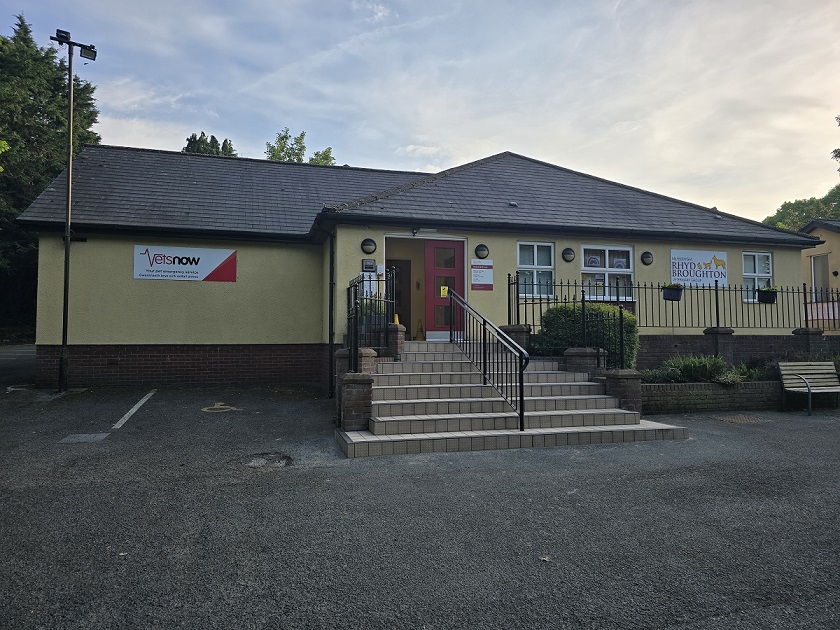 Exterior view of Vets Now Wrexham's host practice