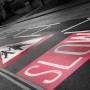 Road sign, slow