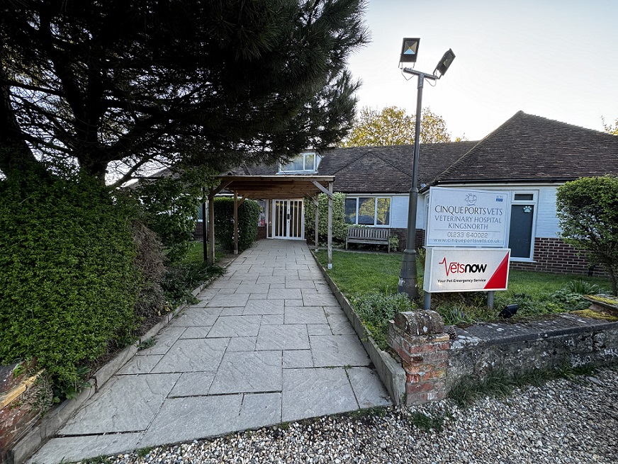 Exterior view of Vets Now Ashford host practice