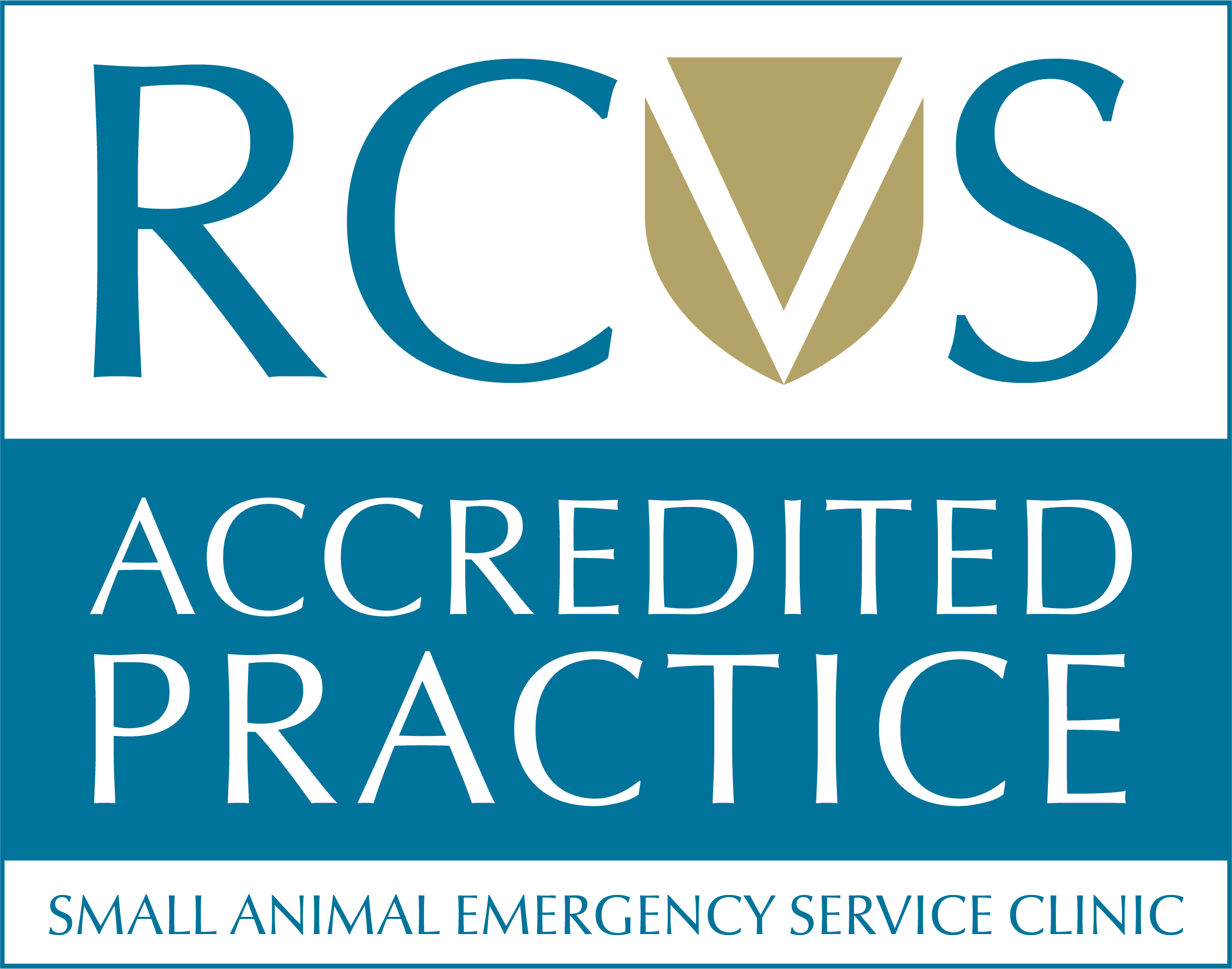 Logo of RCVS Small Animal Emergency Service Clinic accreditation