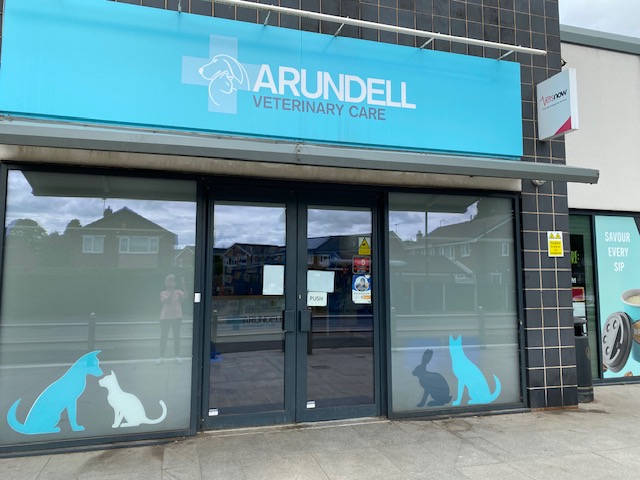 Entrance view of the Vets Now Doncaster partner clinic Entrance view of the Vets Now Doncaster partner clinic