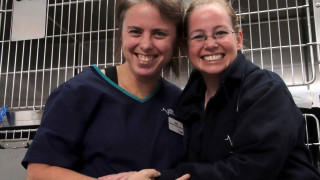 Image of Tanja Klein and senior vet Vivien Ryan for Vets Now article on vet nursing