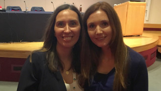 Image of Katherine Simpson and Dominika Szpunar at the PG Cert ECC graduate ceremony for Vets Now article