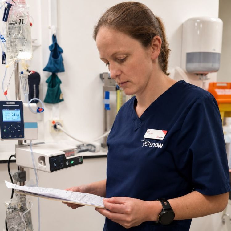 Sam King, veterinary surgeon at Vets Now emergency veterinary clinic.